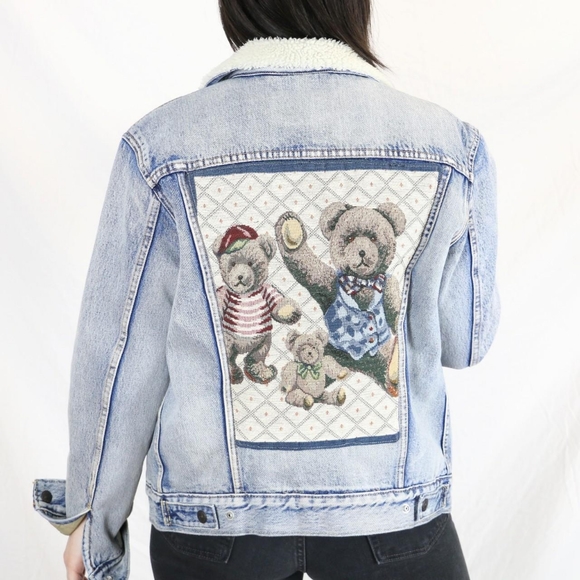 Teddy Bear Reworked Jacket 🧸 - Picture 1 of 4